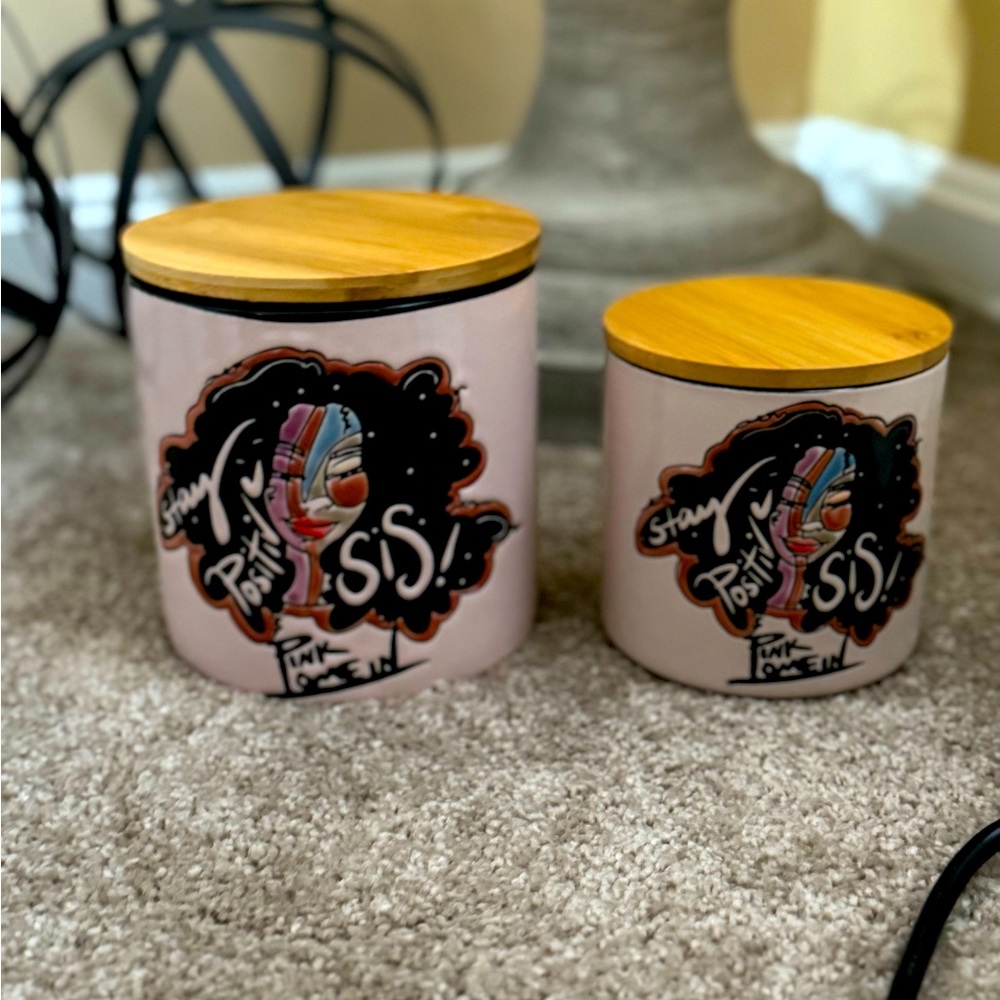 Stay Positive Sis Canister Set (2)